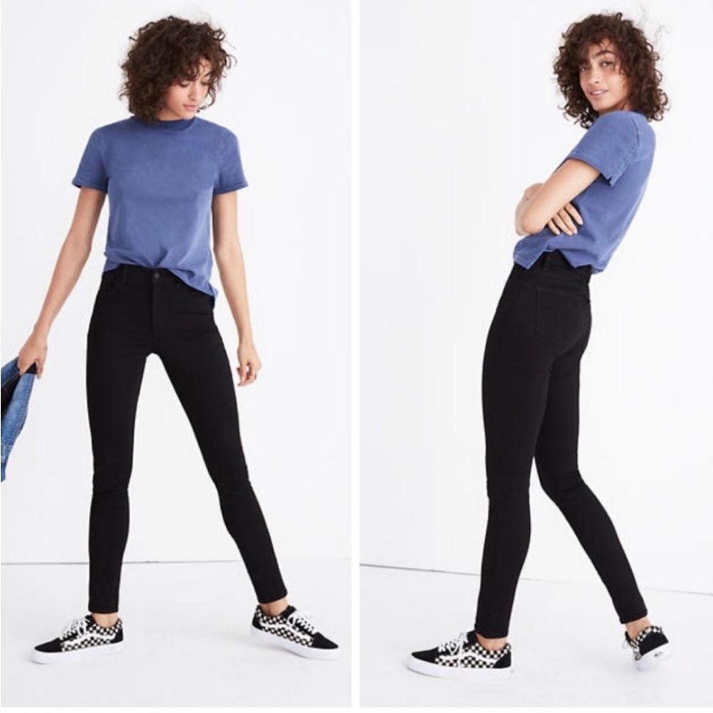 MADEWELL Roadtripper Black Denim Skinny Jeans Women's 31T